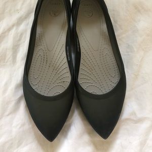 Crocs Rio Flats - black, pointed toe